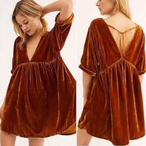 Free People Ivy Velvet Mini Dress